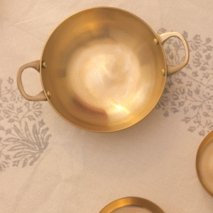 Kansa-Tulsi Handcrafted Kadhai (SMALL) - Image 3