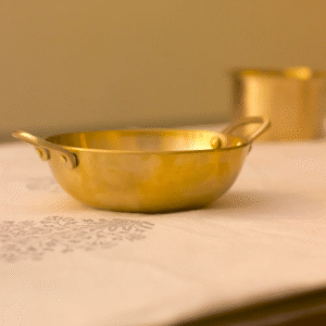 Kansa-Tulsi Handcrafted Kadhai (SMALL) - Image 4