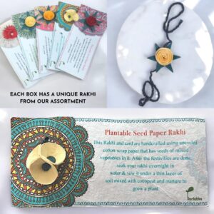 Nurturing Green® Plantable Rakhi Combo with Roli and Chawal | Eco-Friendly Rakhi Gift Box for Rakshabandhan | Rakhi For Brother - Image 3