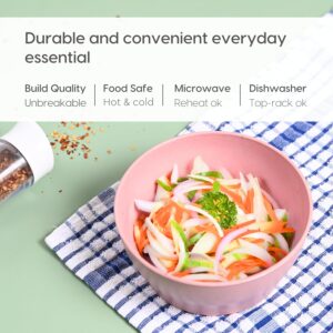 Eha Earth Friendly Elara Curry Bowls | 1000 ml | Microwave Safe Bowl Set (Reheat) | Snack Bowl Made with Rice Husk Biocomposite| for Hot & Cold Serving Bowl Set | Set of 4 | Multicolor - Image 5