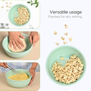 Eha Set of 4 Earth-Friendly Multipurpose Bowls for Kitchen | 600 ml | Made with Bamboo Fibers & Rice Husk - Image 4