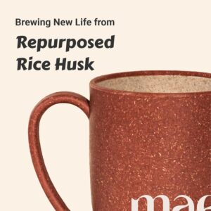 MAE Coffee Mug with Lid | 370 ML | Made with Rice Husk | Eco Friendly & Sustainable Cup | Insulated | Microwave Safe | Travel Friendly | Spill Proof | Office | Home | Gift | Mug | Cup with lid | 2 pc - Image 6