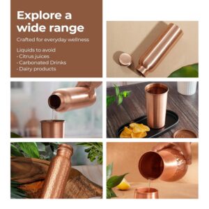 Lifelong 900 ml Copper Water Bottle | Natural alkaline water | Leakproof & Lightweight Design Boosts Immunity | Anti-Bacterial, BPA Free, Odour-Free with Secure Cap for School, Travel, Gym & Work - Image 4