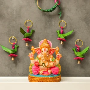 Hand Made Palm Leaf PARROT Hanging | Diwali Decoration | Pair of 2 - Image 3