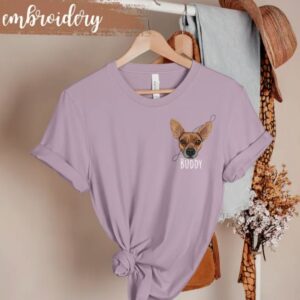 FURSTITCH Customised Pet Embroidery T-Shirt - Image 6