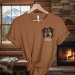 FURSTITCH Customised Pet Embroidery T-Shirt - Image 3