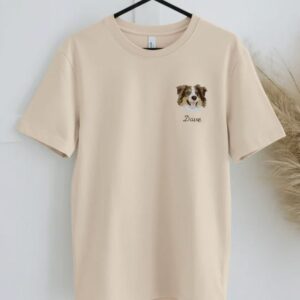 FURSTITCH Customised Pet Embroidery T-Shirt - Image 4